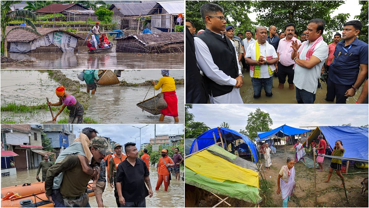 PTI : Visuals from Assam floods | 